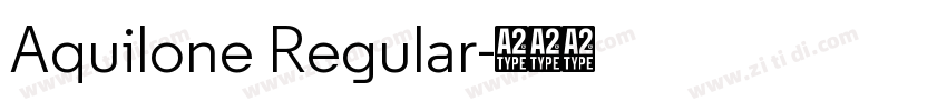 Aquilone Regular字体转换